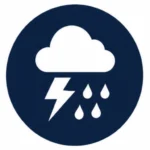 Blue storm damage icon.