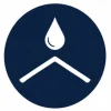 Blue roof leaks icon.